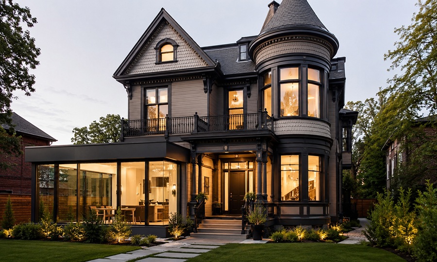 Modern Victorian House: Blending Old Charm & New Living